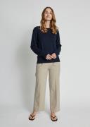 Bruun & Stengade BS Marit Regular Fit Knitwear Kvinde Blå Sweaters Str...