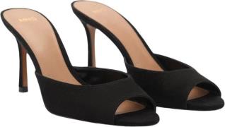 MANGO Sandals. - Barbara Kvinde Black Snøresko Str 40 - hos Magasin