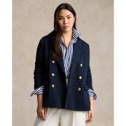 Polo Ralph Lauren Knit Doublebreasted Blazer Kvinde Navy Blazere Str 3...