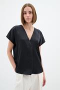 InWear Rinnaiw Top Kvinde Black Toppe Loose Fit Str 44 - hos Magasin