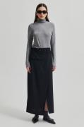 Second Female Elevate Skirt Kvinde Black Maxi Nederdele Str L - hos Ma...