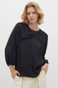 InWear Litoiw Blouse Kvinde Black Langærmede Bluser Regular Fit Str 40...