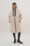 Karen by Simonsen Kbpolly Long Jacket Kvinde Tuffet Vinterjakker Str 4...