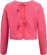 Object Objparvi Knit Cardigan Noos Kvinde Hot Pink/melange Col Cardiga...