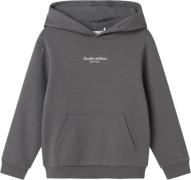 Name It Nkmbrody LS Nreg Sweat WH BRU Noos Str 116 - Lava Smoke Hættet...