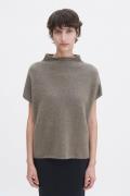 Filippa K Ximena Sweater Kvinde Moss Grey Kortærmet Strik Str S - hos ...