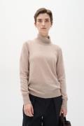 InWear Lukkaiw Rollneck Pullover 100% Cashmere Kvinde Sand Rullekraver...