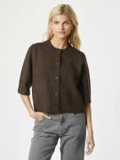 Neo Noir Elmira Knit Cardigan Kvinde Chocolate Brown Cardigans Str 40 ...