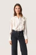 Soaked in Luxury Slkarolina Shirt LS Kvinde Whisper White Langærmede S...