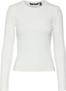 Vero Moda Vmchloe LS Short TOP JRS Noos Kvinde Snow White Langærmede T...