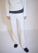 MANGO Corduroy Straight Trousers Kvinde Light Beige Bukser Str L - hos...