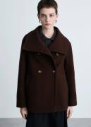 MANGO Coat. - Gonna2 Kvinde Dark Brown Overgangsjakker Str L - hos Mag...