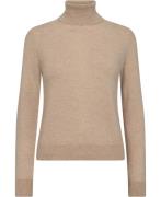 United Colors of Benetton Turtle Neck 100% Cashmere Kvinde Brun Sweate...