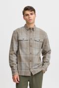 Casual Friday Cfaugusto LS Checked Overshirt Mand Silver Mink Melange ...