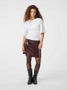 Neo Noir Hemie Patent Skirt Kvinde Burgundy Korte Nederdele Str 40 - h...