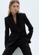 MANGO Blazer. - Iguana Kvinde Black Blazere Str L - hos Magasin