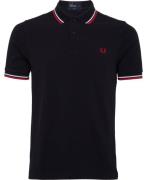 Fred Perry M3600 Core Twin Tipped Polo Shirt Mand Navy/white Kortærmed...