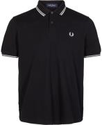 Fred Perry M3600 Core Twin Tipped Polo Shirt Mand Black/porc Kortærmed...