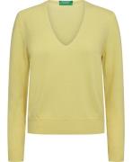 United Colors of Benetton V Neck Sweate Kvinde 1g3 Sweaters Str L - ho...