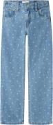 Name It Nkfrose Straight Jeans 4632za B Str 128 - Light Blue Denim/flo...