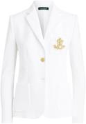 Lauren Ralph Lauren Patch Jacquard Blazer Kvinde Hvid Blazere Str L - ...