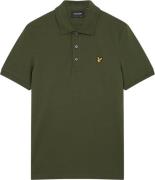 Lyle & Scott Plain Polo Shirt Mand W485 Olive Kortærmede Poloer Str L ...