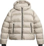 Superdry Hooded Luxe Sports Puffer Kvinde Oyster Cream Sheen Dunjakker...