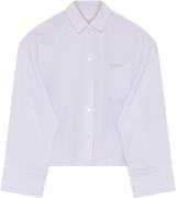 2NDDAY 2ND Claras Heavy Poplin Kvinde Brilliant White Langærmede Bluse...