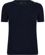 Lauren Ralph Lauren Combed Cottonss Sweater Kvinde Lauren Navy Sweater...