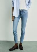 MANGO Lowrise Push-up Skinny Jeans Kvinde Open Blue Skinny Jeans Str 4...