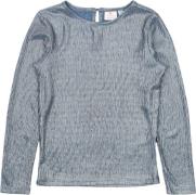 The New Tnleah L_S Tee Str 98-104 cm/3-4 år - Ashley Blue Langærmede T...