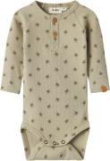 Lil' Atelier Nbmgago KIP LS Slim Body LIL Str 56 - Moss Gray Langærmed...