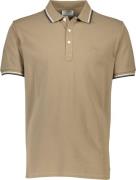 Lindbergh Polo Shirt w. Contrast Piping Mand Sand Kortærmede Poloer Re...