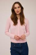 Magasin Mabel 3 100% Cashmere Kvinde Rose Quartz Cardigans Str L Cashm...