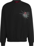 HUGO Derumkek Mand Sort Sweatshirts Str L - hos Magasin