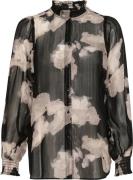 InWear Darvaiw Shirt Kvinde Granite Floral Mist Langærmede Skjorter Re...