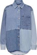 ONLY Onlsanina LS Rework OVS DNM Shirt C Kvinde Light Blue Denim Langæ...