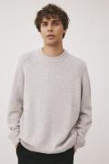 Magasin Ethan 2 RWS Cashmere & Uldmix Mand Light Grey Melange Sweaters...