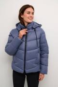 Kaffe Kasusanne Jacket Kvinde Blue Indigo Dunjakker Str 40 - hos Magas...