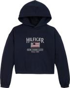 Tommy Hilfiger Hilfiger Sequin Flag Hoodie Str 10 - Dark Night Navy Sw...