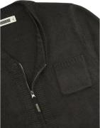 Woodbird Wbkoon Zip Cardigan Mand Black Cardigans Str L - hos Magasin