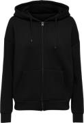 ONLY Onlnaomi L/S ZIP Hood SWT Kvinde Black Hættetrøjer Regular Fit St...