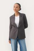 Part Two Taylorspw BZ Kvinde Gray Flannel Melange Blazere Classic Fit ...