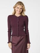 Neo Noir Eshra Knit Blouse Kvinde Wine Cardigans Str 40 - hos Magasin