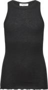 Rosemunde Wool top Str 164 - Sort Toppe hos Magasin