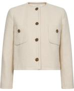 Ba&sh Veste Meredith Kvinde Ecru Cardigans Str L - Uld hos Magasin