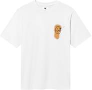 Wood Wood Wwhaider Gesart Mand Bright White Kortærmede T-shirts Str L ...