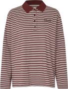 Baum und Pferdgarten Jeanni Kvinde Bordeaux Polo Stripe Langærmede T-s...