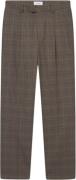 Les Deux Reece Pleated Check Suit Pants Mand Mountain Grey/dark Sand B...