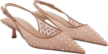 MANGO Crystal Heel Shoe Kvinde Lt-pastel Pink Slingbacks Str 36 - hos ...